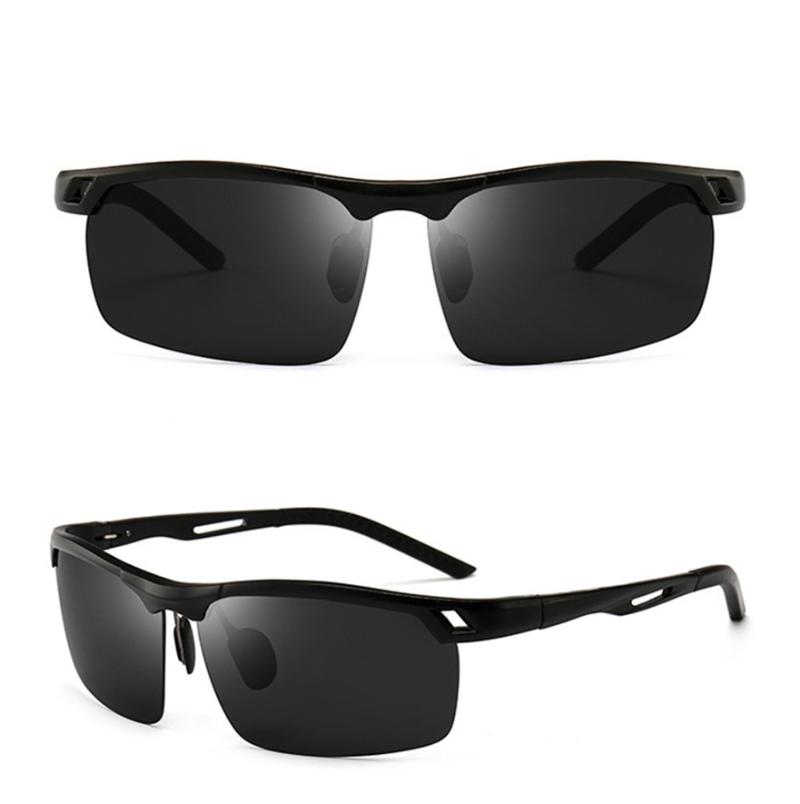 

Fashion Sunglasses Men HD Polarized Trendy Aluminum Magnesium Frame Riding Sun Glasses