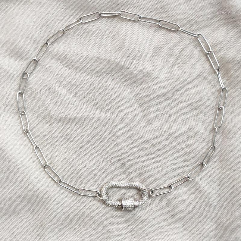 

2020 fashion design punk necklace exquisite spiral buckle pendant choker men unique neck decoration Jewelry gift for women1