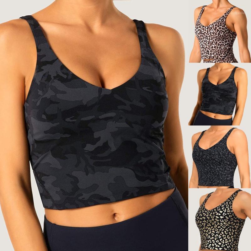 

Breathable Sports push up Bra Fashion Women' Printing Fitness Running Yoga Tops Blouses Vests Jan 2nd1, Black
