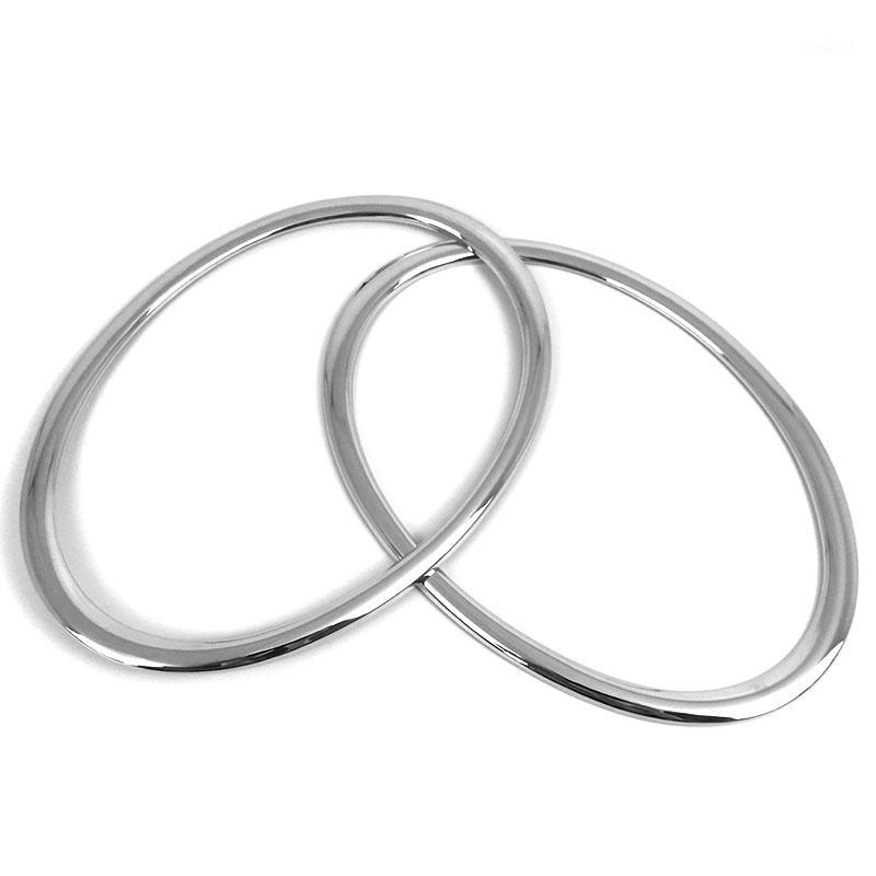 

For Juke 2010-2014 Car Styling Headlight Front Bumper Headlight Ring Trim Cover Abs Chrome Auto Accessories 2Pcs1