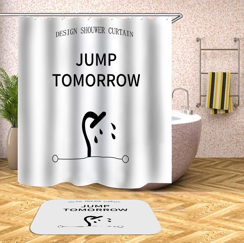 

Creative Animal Shower Curtain Black Polyester Bathroom Curtain Bath Curtains With Hooks Shower Curtains Or Mat1