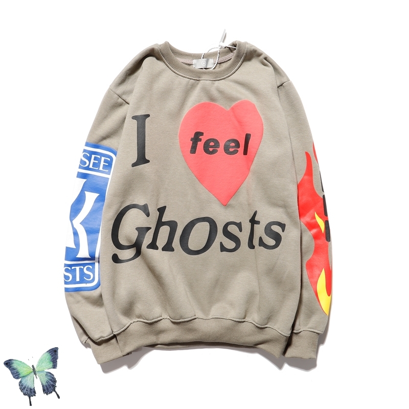 

2021 New Autumn Winter Crying Face Print Crew Neck Sweater Men Women Casual Kanye Limited Love Heart Foam Printing Sweatshirt A9u1, 228