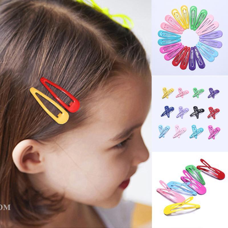 

20pcs 5cm Snap Hair Clips for Hair Clip Pins BB Hairpins Color Metal Barrettes for Baby Children Women Girls Styling Accessories1, Yellow