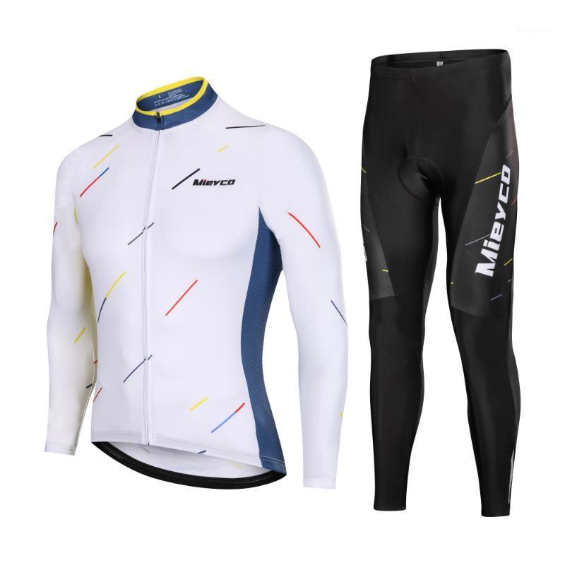

MIEYCO 2020 Long Sleeves Shirt with Tight Trousers Racing Bicycle Cycling Jersey Suit Mountain Bike Clothes Outdoor Sportswear1