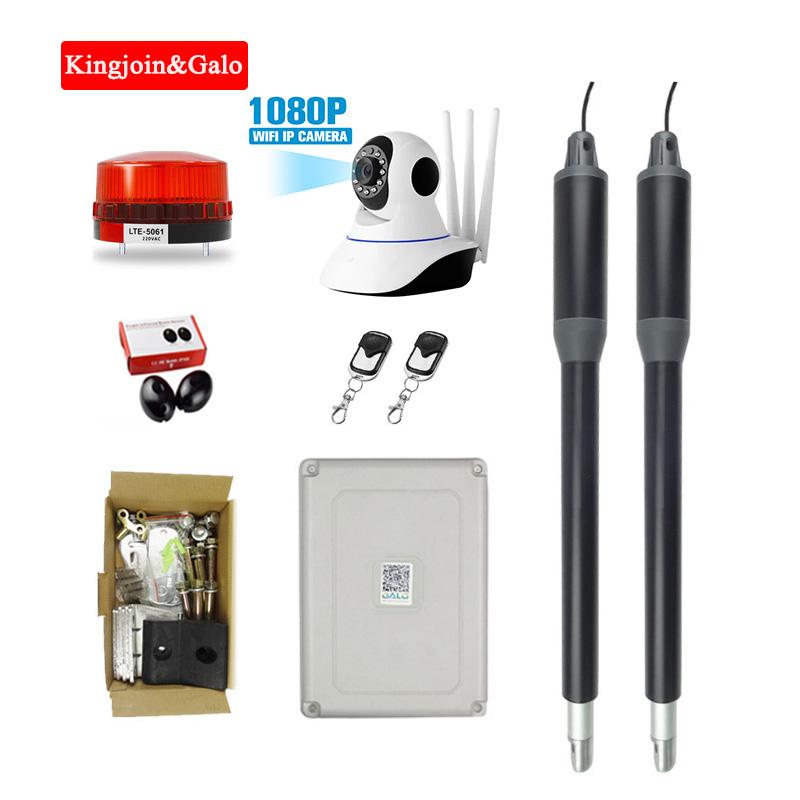 

Cost-effective For home use 200kg Dual Swing Gate Opener Kits with wifi camera Optional Remote monitoring gsm relay door opener
