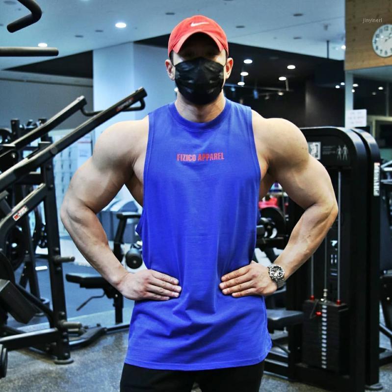 

Casual Sports Fitness Korean-Style Breathable Loose Waistcoats Vest Training Cotton Yoga Workout Vest Gym Tank Top Men Fitness1, Black