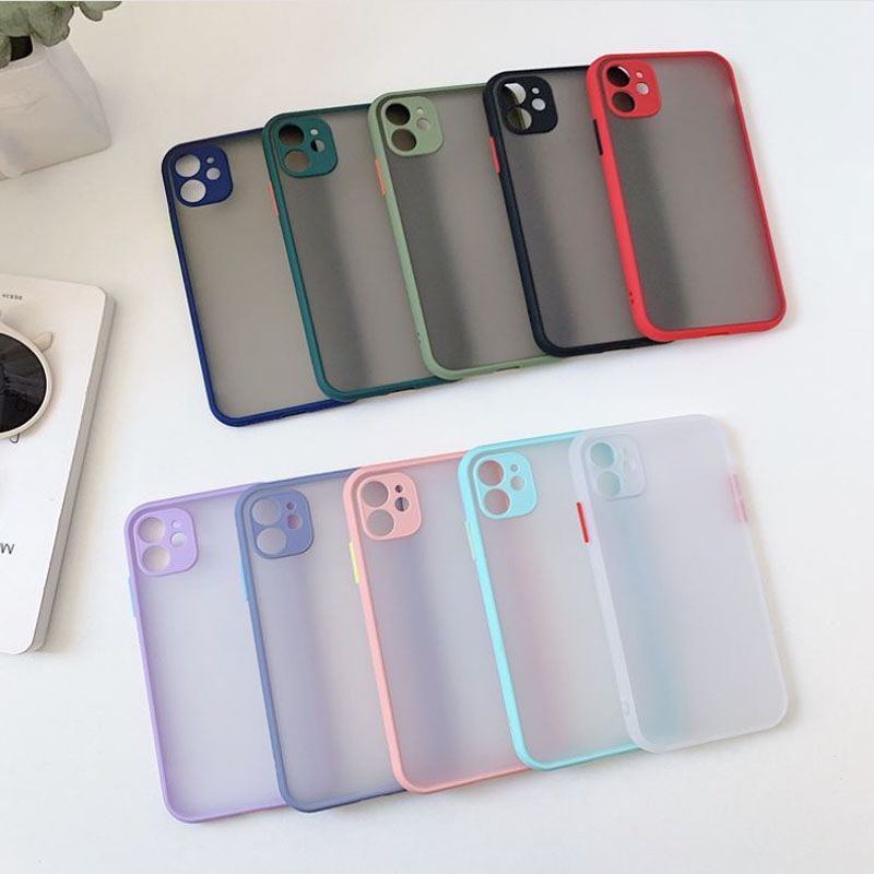 

For iPhone 12 Mini 11 Promax XR Xs Max with Camera Lens Protection PC Back Cover Case Soft TPU Bumper Matte Case, Tell ous