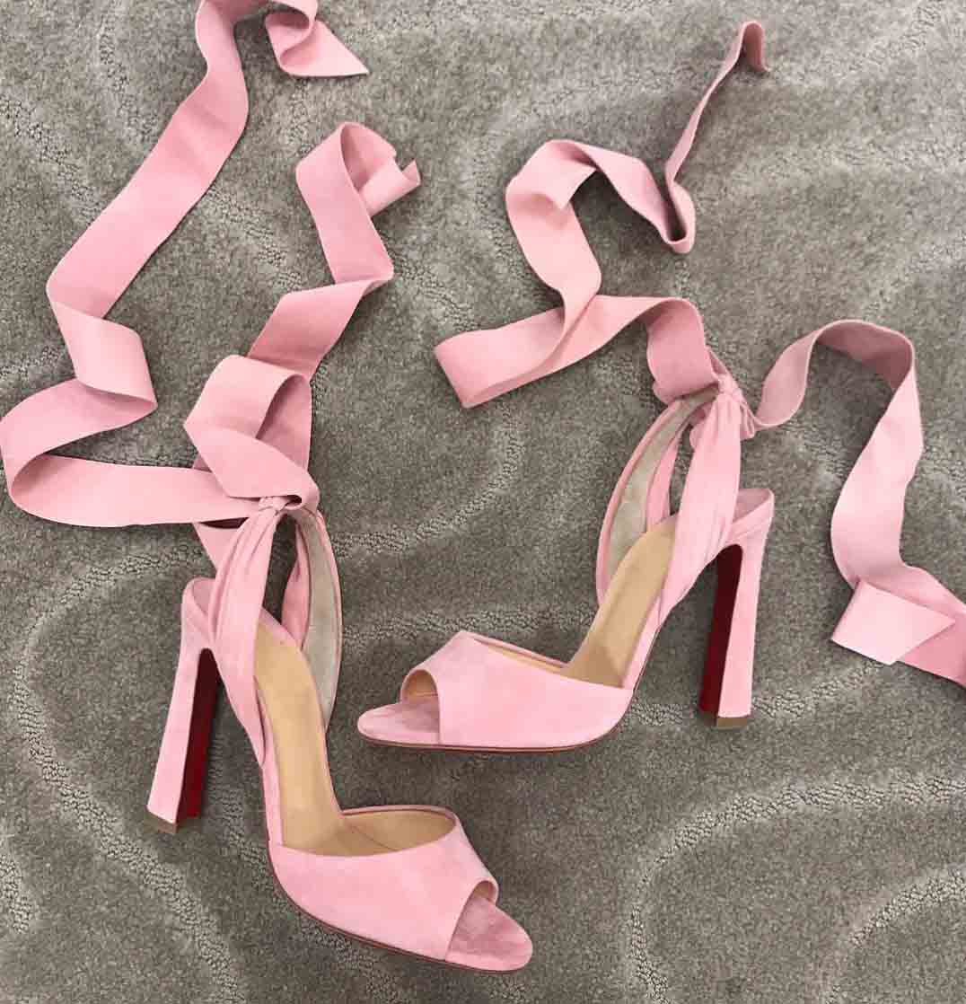 

22s Summer Red Bottom Sandals Du Desert Ankle Strap Women's High Heels Wedding Party Highs Quality Brands Ladies Gladiator Sandal EU35-43