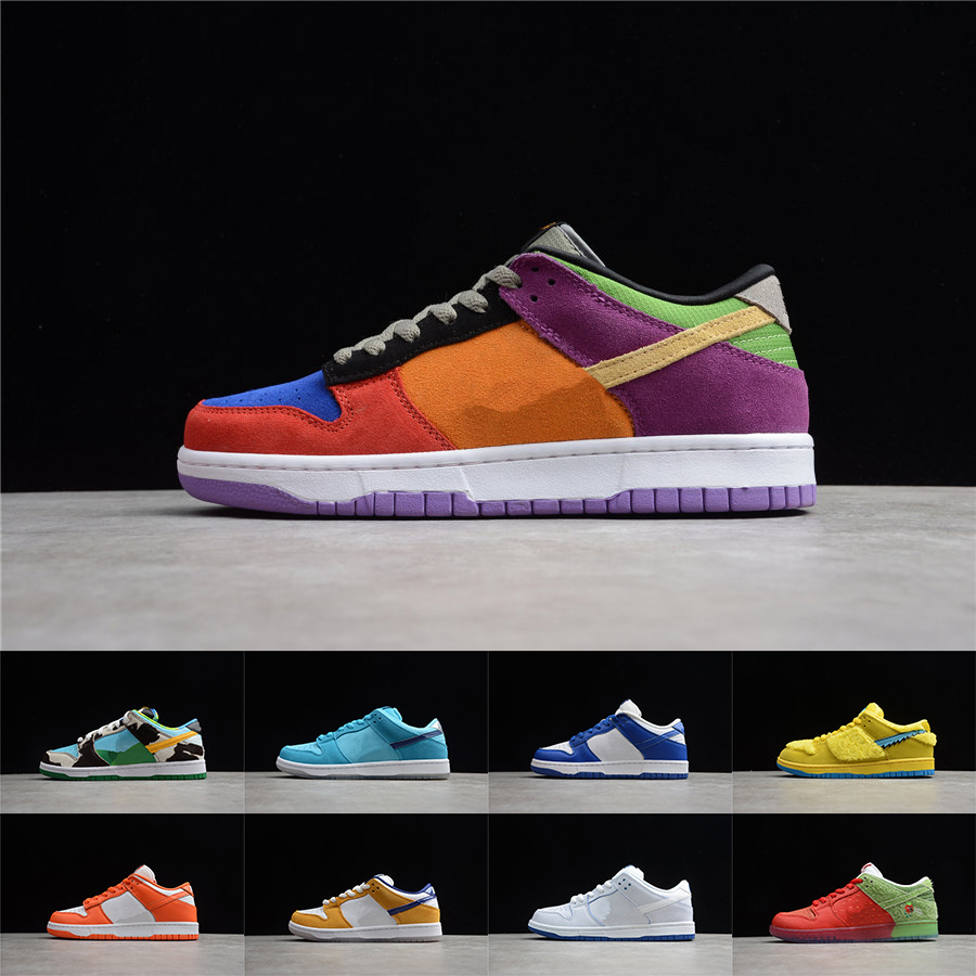 

Mens SB Sean Cliver Skate Shoes LOW Shadow QS Skateboard OG Panda Syracuse StrangeLove Women Sneakers Cow Chunky Dunky Ladies Trainers, Shown