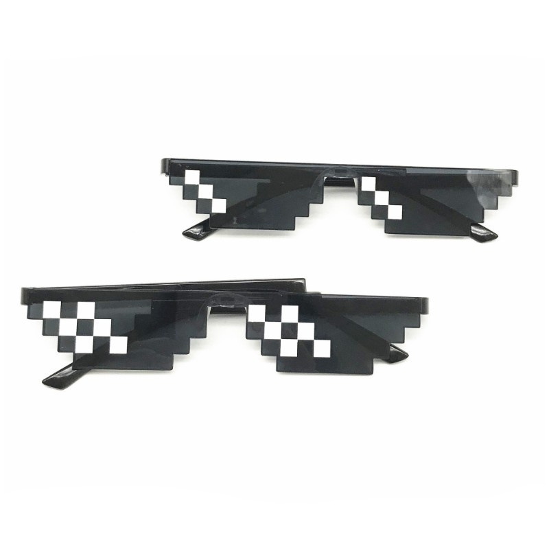 

Pixel Glasses Thug Life Hot Style Mosaic Popular Individuality Grid Square Men Sunglasses