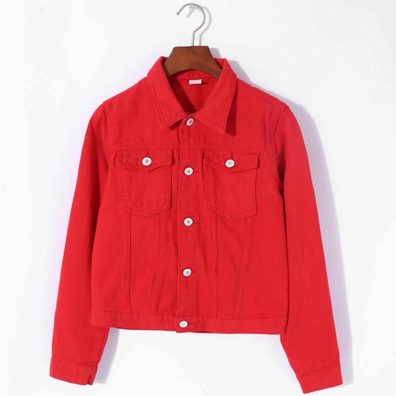 

Newly Women Long Sleeve Denim Solid Color Coat Top for Spring Autumn Party Travel, White