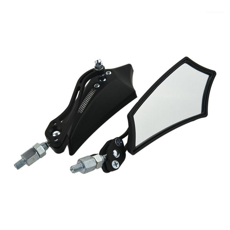 

Motorcycle Mirrors 1 Pair Red Scooter Bicycle 8mm 10mm Rearview Mirror Universal Black