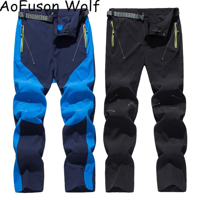 

Summer Hiking Pants Men Stretch Quick Dry Waterproof Breathable Trousers Mountain Climbing Fishing Pants Plus Size 5XL