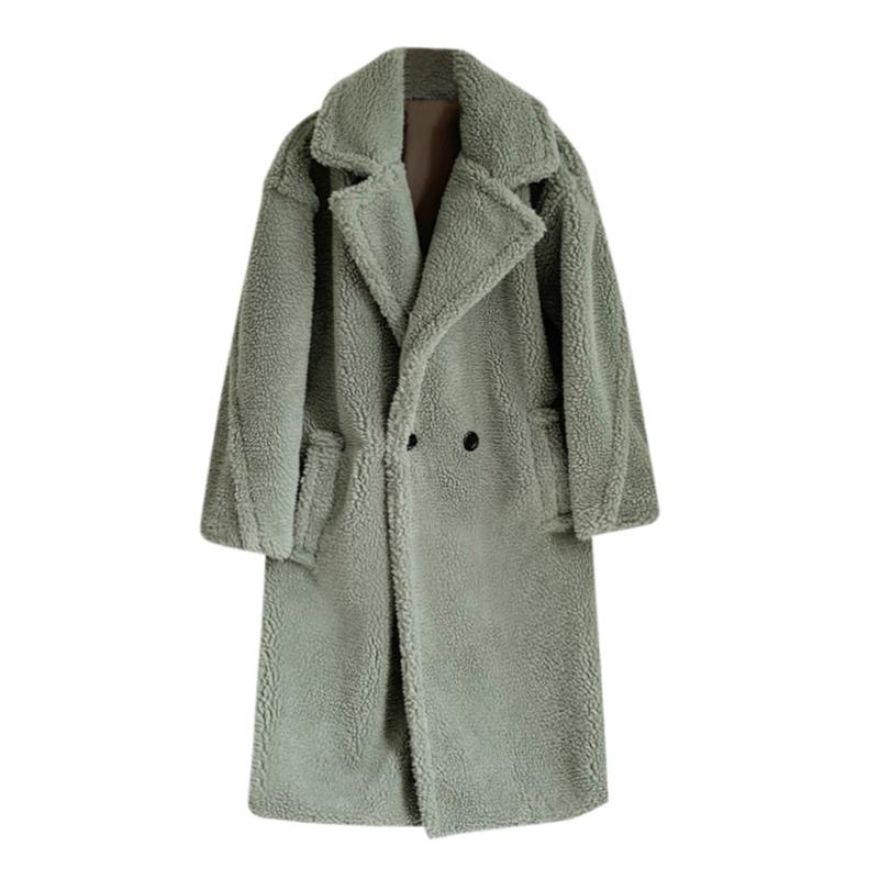 

women jacket Ladies Soft Fleece Jacket Coat women long sleeve Outwear Autumn Winter Fashion Long Windbreaker Lamb Coat #1019, Bg