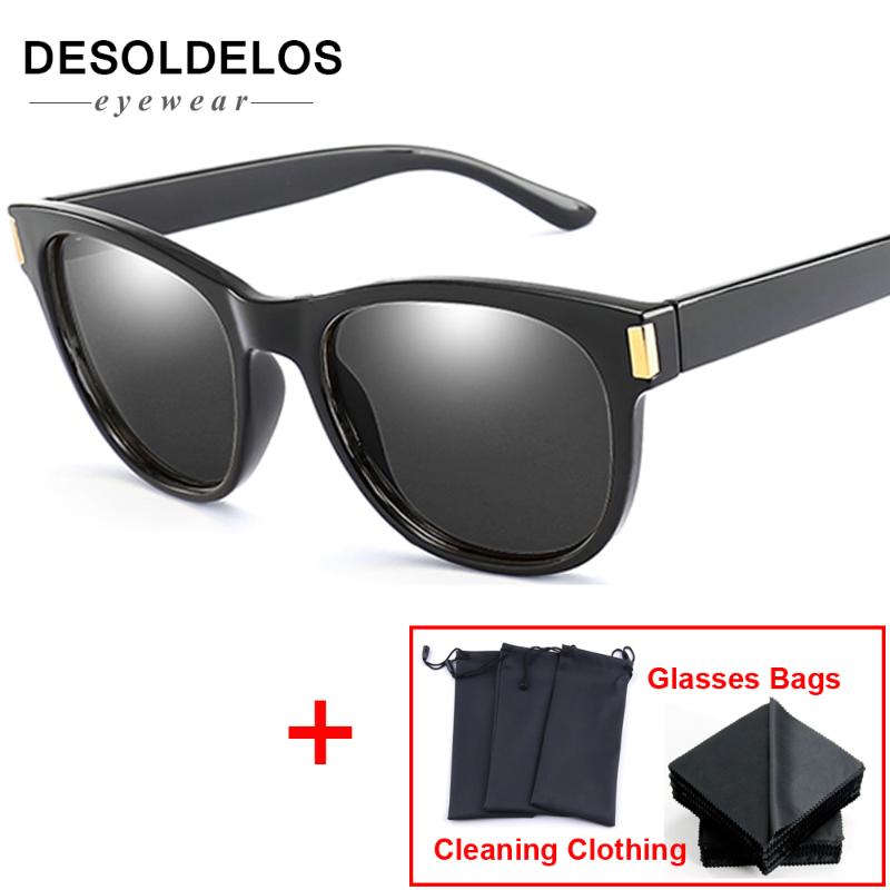

Brand Design Cat eye Women Sunglasses Polarized Female Sun Glasses Vintage Style Shades Glasses Feminino Oculos 2020