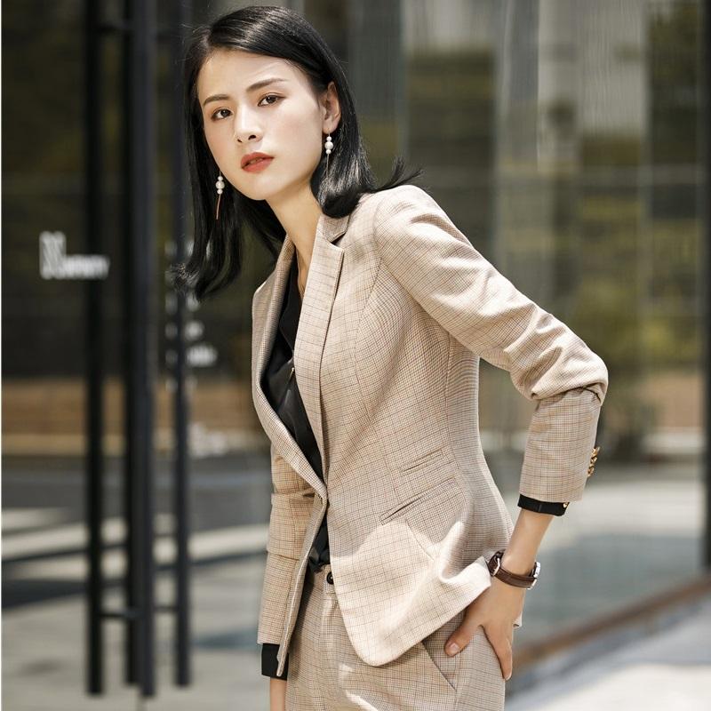 

Long Sleeve Formal Blazers and Jackets Coat For Business Women Professional Uniform Styles Tops Clothes Outwear Blazer, Black