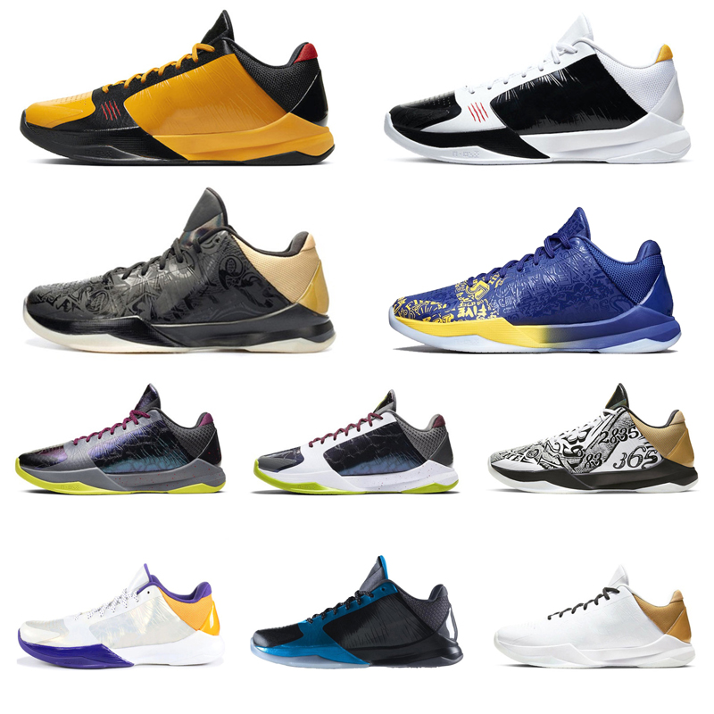 

Mamba Zoom 5 Protro men basketball shoes Alternate Bruce Lee Big Stage Chaos II Lakers Purple White Dark Night trainers sports sneakers