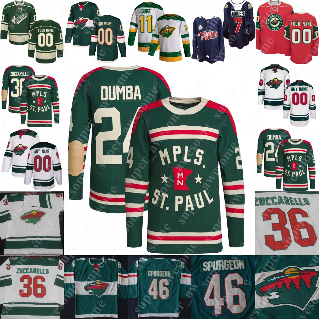

Mikko Koivu Jersey Marian Gaborik Niklas Backstrom Devan Dubnyk Andrew Brunette Jason Zucker Brian Rolston Nino Niederreiter Joe Mauer 1 Wild Fans, Green old