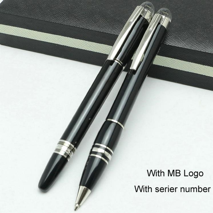 

Limited Edition Promotion 2Pcs High Quality Platinum Metal/Resin Rollerball Ballpoint Pen with Number NDL33966L Hot Sell School Office Pens, Option