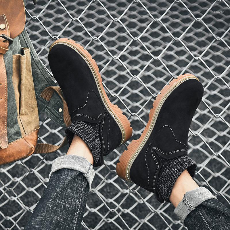 

mens mens black negras High loafers shoe Sneaker male casual shoes high zapatillas leather sneakers hightop men flat boots1