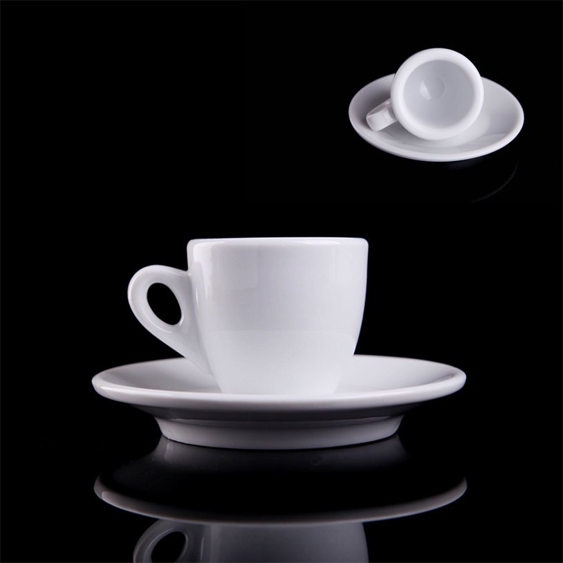 

Professional Competition Level Nuova Point Esp Espresso Cups Saucer Sets Contest Special 55ml Thick 9mm Italian Coffee Tumbler 220119