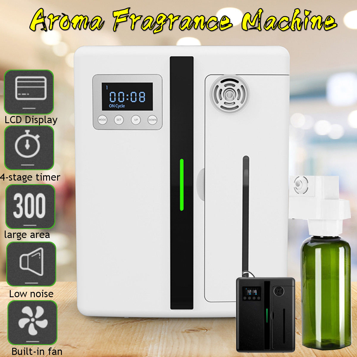 

2 Colors Intelligent Aroma Fragrance Machine 160ml Timer Function Scent Unit Essential Oil Aroma Diffuser for Home Hotel Office