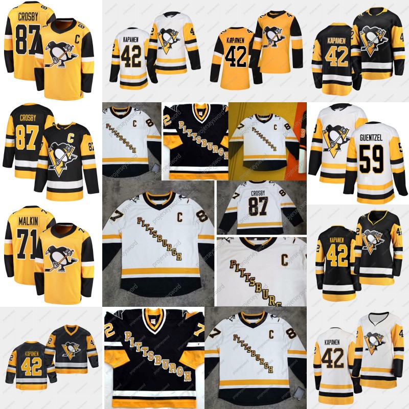 

2020-21 Reverse Retro Sidney Crosby Jersey Pittsburgh Penguins Jake Guentzel Evgeni Malkin Phil Varone Bryan Rust Kris Letang Casey DeSmith, Mens yellow s-xxxl