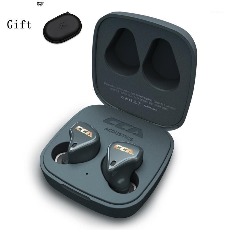 

CCA CX4 TWS True Wireless Bluetooth Headset Earphone V5.0 1BA+1DD Hybrid HIFI Stereo Sport Headset Noise Cancelling ZSX S1 Z1 Z21, Black