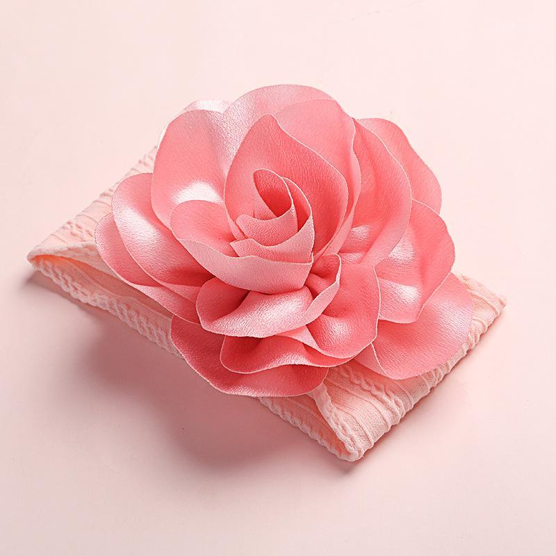 

Children Solid Candy Color Soft Hat Baby Big Bow Headband Cotton Bowknot Hair Stretch Elastic Cute Accessories1, Sky blue