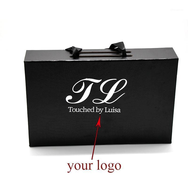 

Customized Logo Hair Packaging Box Wig Cloth/Shoe Box Gift Wrapping With Portable Handle1