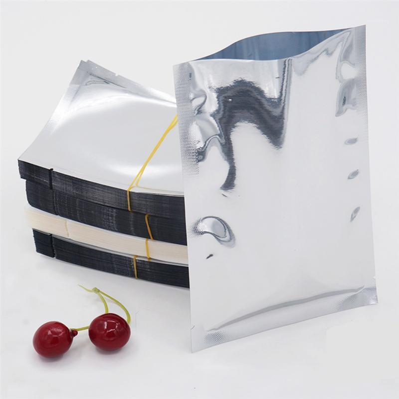 

100pcs Silver Mylar Flat Bags Aluminum Foil Packaging Bag Bulk Storage Pouch1