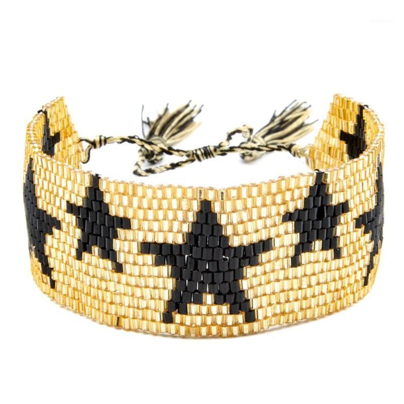 

Bohemian Women Star Wide Beaded Bracelet Tassel Bangle Jewelry Friendship Gift 20201