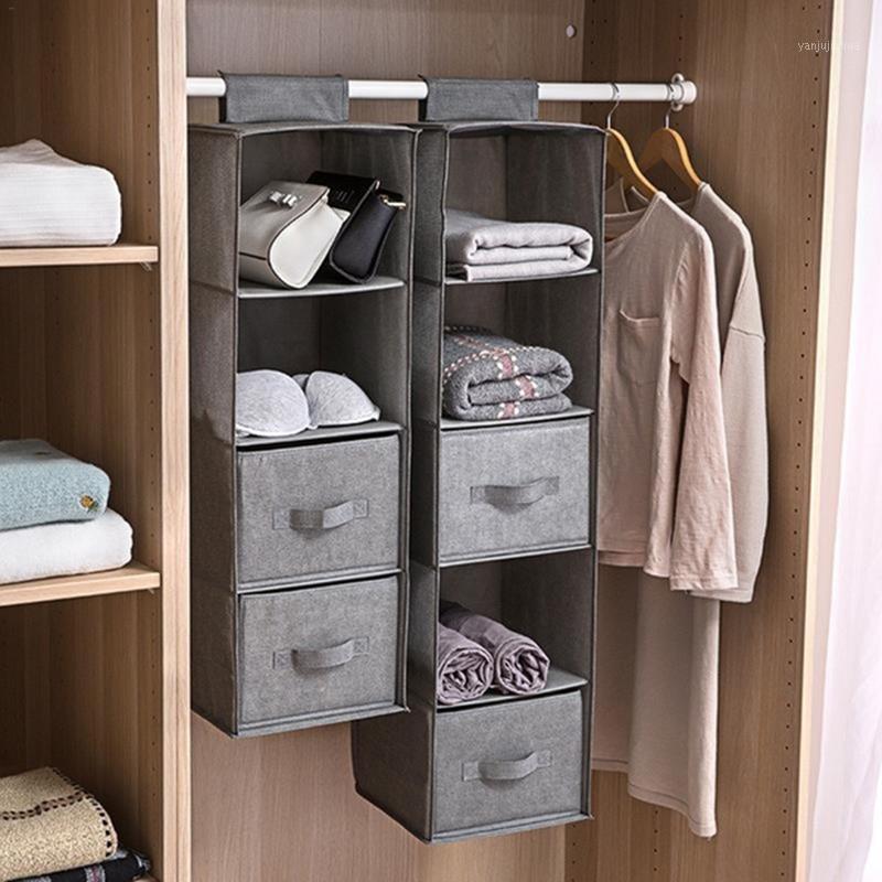 

Linenette Hanging Bag Space Saver Wardrobe Multi-Layer Storage Cabinets Hanging Wardrobe Home Portable Folding1, 1 layer
