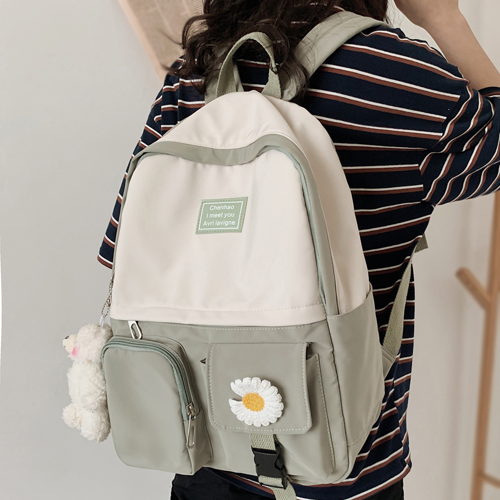 Acquistare Girl College Student Zaino Carino Fiore Nylon Donne Borse Da  Scuola Harajuku Ladies Kawaii Zaino Zaino Female Borsa Fashion Borsa Trendy  C1223 Economico | Consegna Veloce E Qualità | It.Dhgate