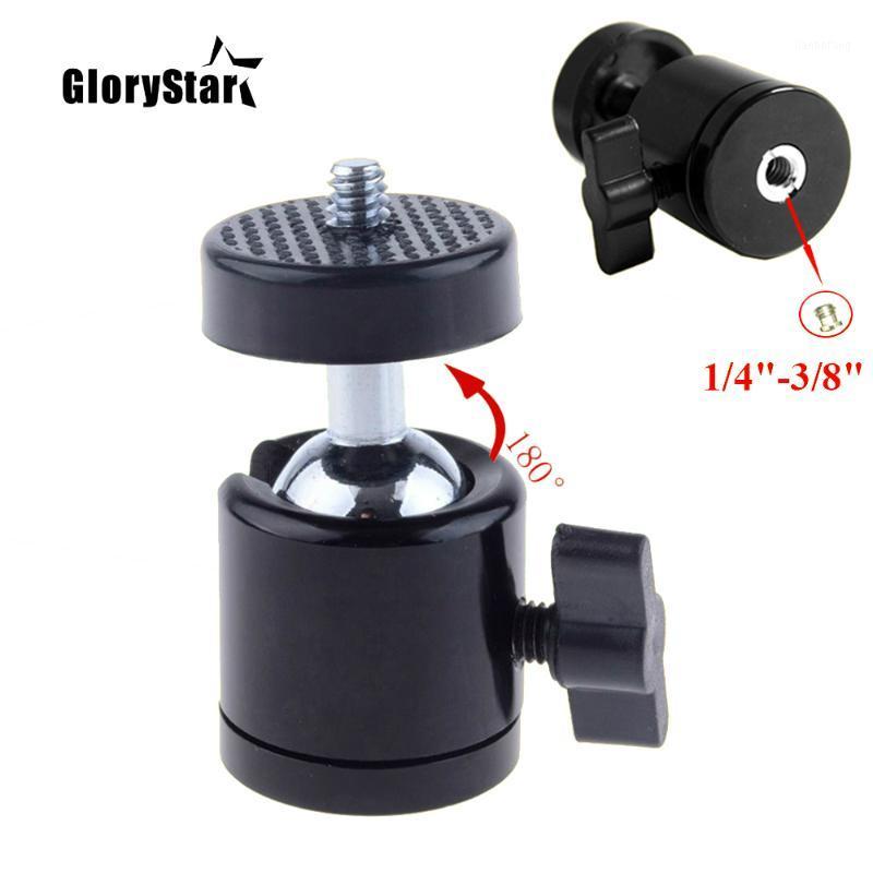 

GloryStar Universal Mini Tripod Ballhead Ball Head with 1/4" 3/8" M4 Screw Adapter For Digital Camera DSLR Live Stream Q29 II1