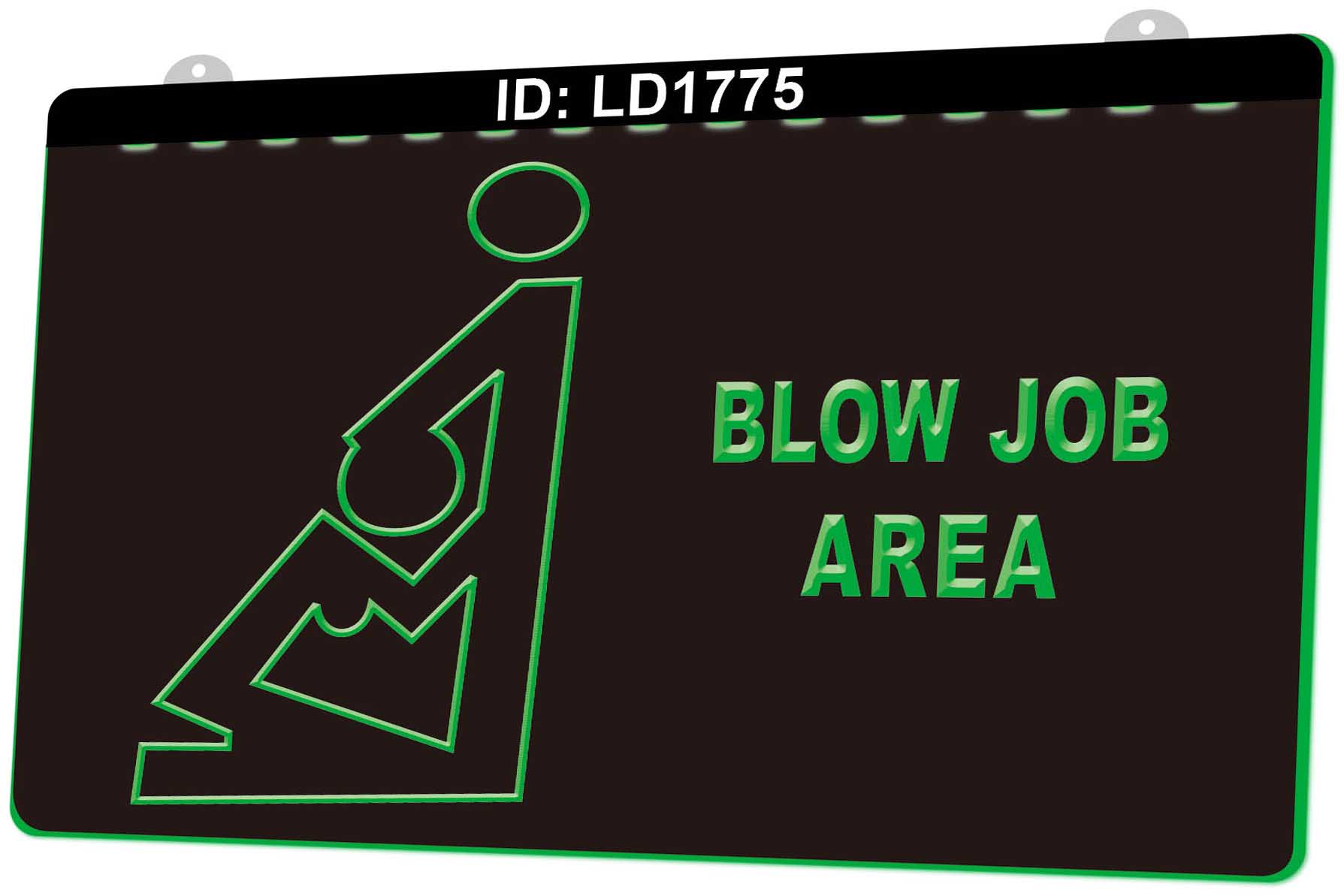 

LD1775 Blow Job Area 3D Engraving LED Light Sign Wholesale Retail