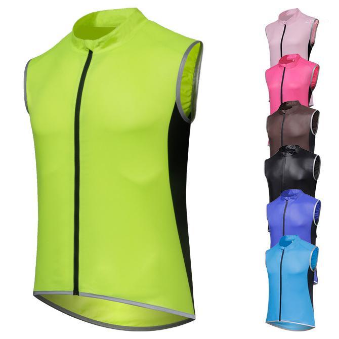 

Cycling Jacket vest Men' Windbreaker Windproof Waterproof Breathable Light Weight Bike Riding Jacket Vest Women Reflective Coat1