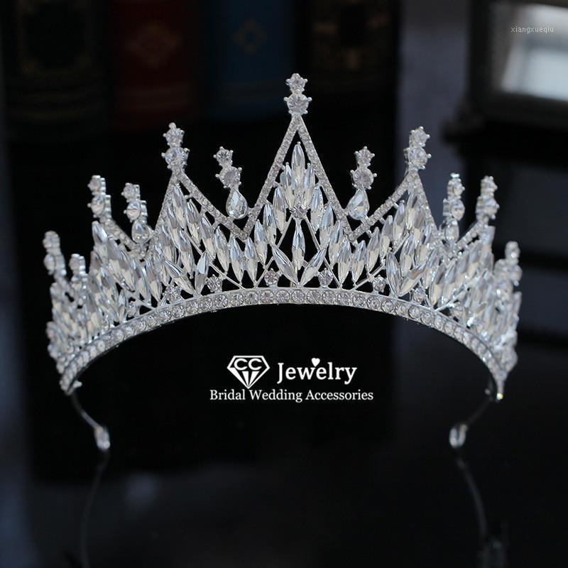

Hair Clips & Barrettes Tiaras And Crowns Hairband Headband Wedding Accessories For Women Bride Princess Hairwear Shine Cubic Zircon Fine XY4, Golden;silver