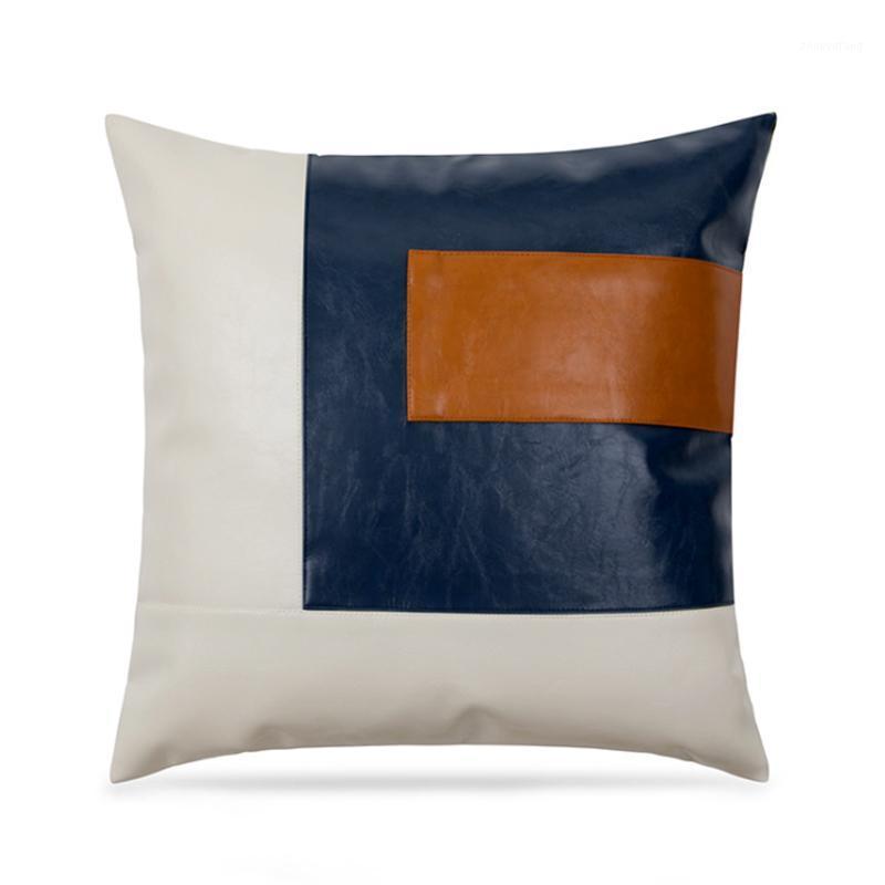 

Cushion/Decorative Pillow PU Leather Cushion Cover Decorative For Sofa Throw Pillows Covers Home Decor Pillowcase 45x45/30x50cm