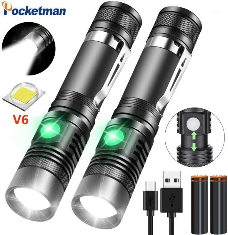 

8000LM super bright LED led T6 / L2 / V6 DE Zoomable outdoor bicycle light USB rechargeable1