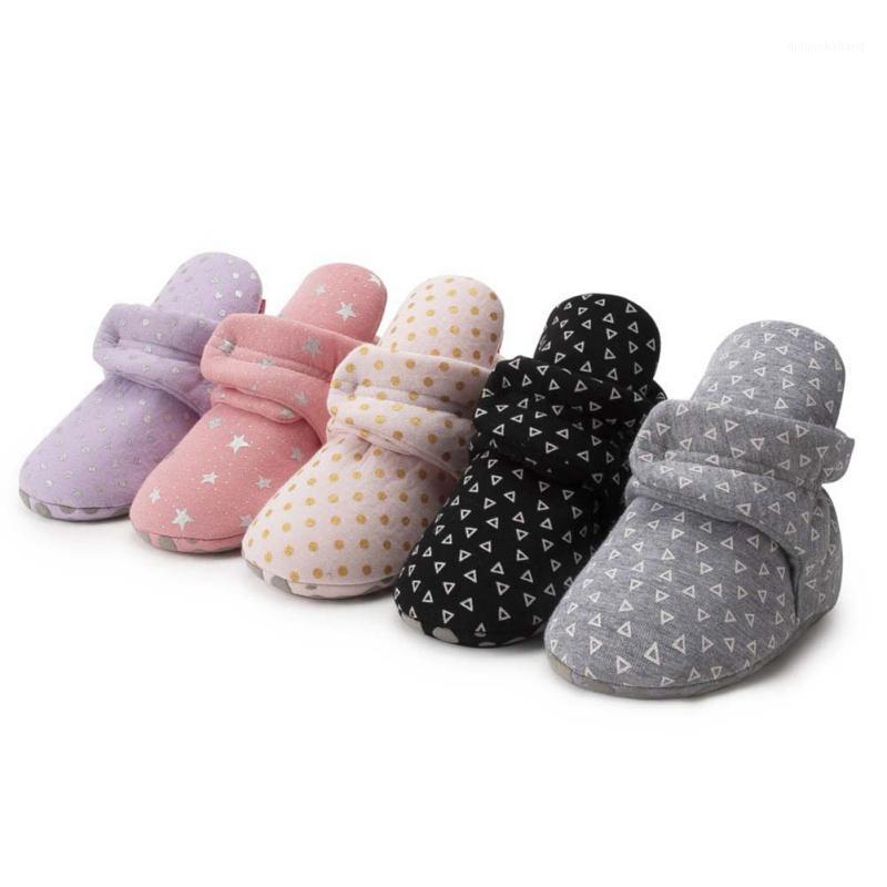 

New Winter Baby Shoes First Walkers Boys Non-slip Kids Boots Shoes Newborn Baby Girl Warm Plush1, Black