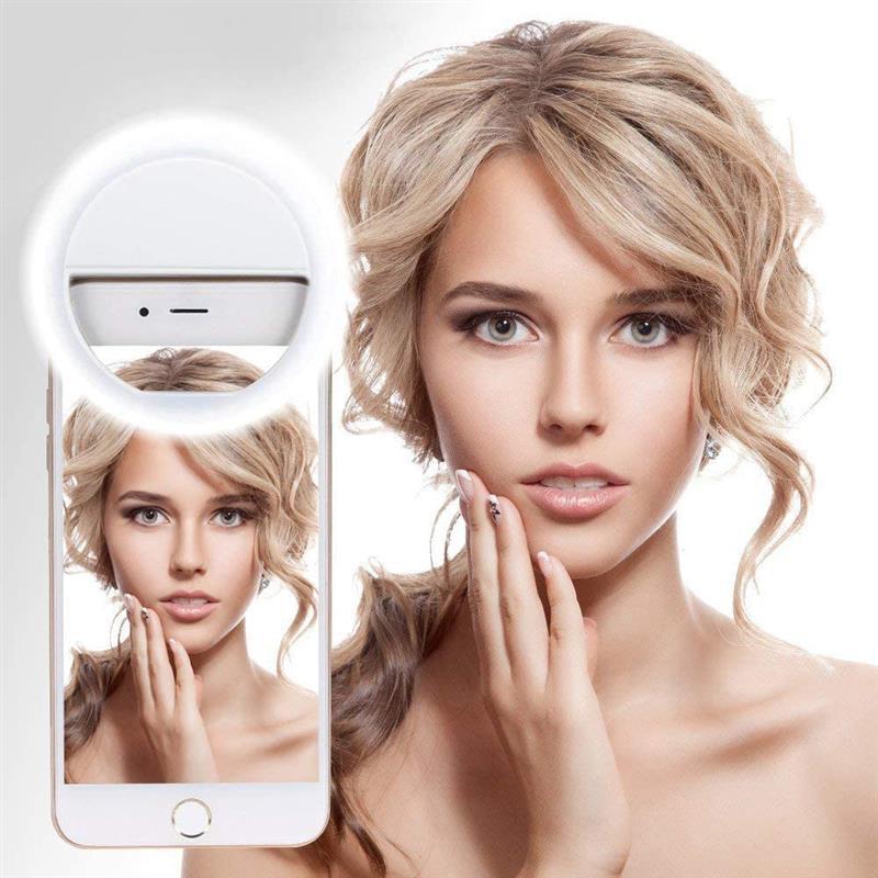 

Selfie Ring Lights LED Circle Mini , Rechargeable 3 Light Modes Makeup Fill Light For Cell Phone Tablet Laptop Photography