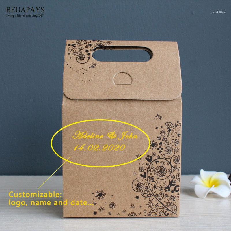 

free shipping 100pcs Packing gift box can be customized printing DIY wedding decoration baby shower candy box New style1