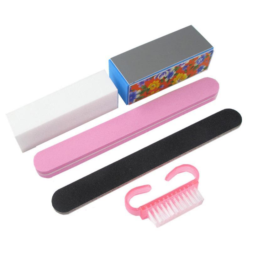 

5pcs/set Nail Polishing File Buffer Blocks Cleaning Brush Kit Manicure Pedicure Tools Set Nail Art Salon Manicure Pedicu qylkff
