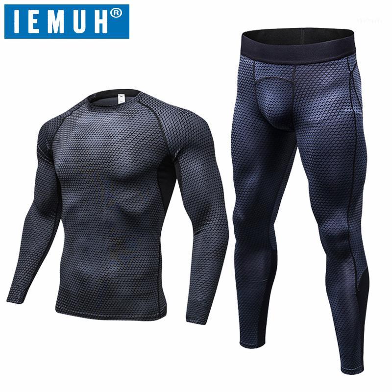 

IEMUH Outdoor Sports Men Winter Spring Thermal Underwear Breathable Quick Dry Fitness Hiking Ski Men Long Underwear Suit1, Blue