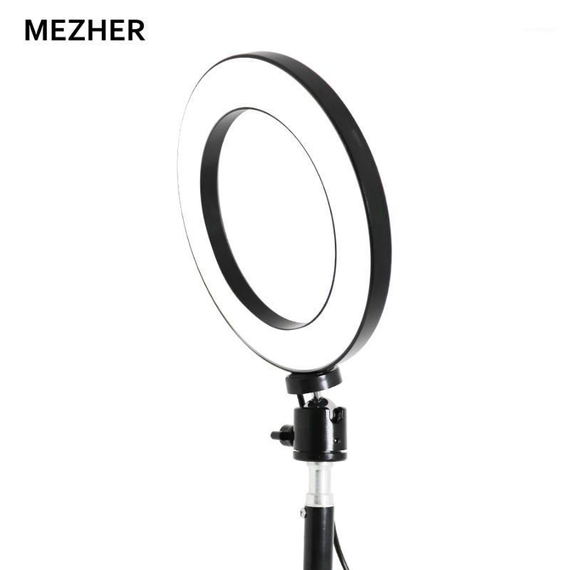 

Mezher 16cm LED Ring Lamp Photo Gallery Photo Lamp Adjustable Video YouTube Make-up Self-timer and Tripod Mobile Base1