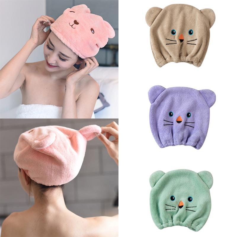 

2020 NEW Good Hygroscopicity And Breathability Microfiber Hair Turban Quickly Dry Hair Hat Wrapped Towel Cap Towel
