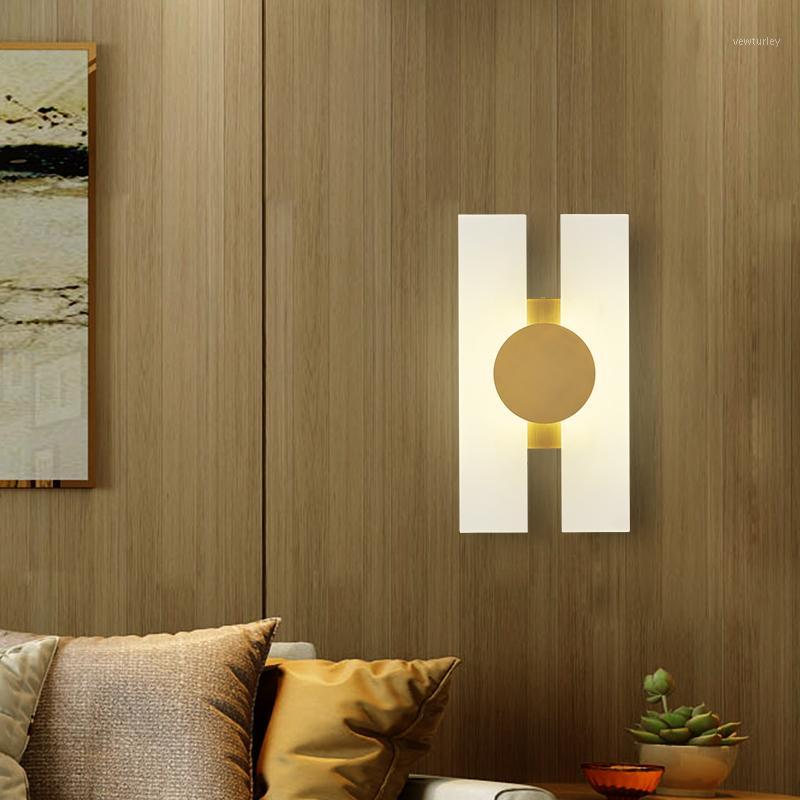 

LED wall lamp postmodern minimalist bedroom bedside lamp living room TV background wall corridor stair light fixture1