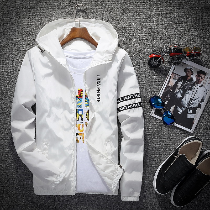 

2021 The New It Marks Autumn Male Fine Green with Hood Thin Yong Fit Boy Student Jacket 8 Color 4xl Uwyw, White