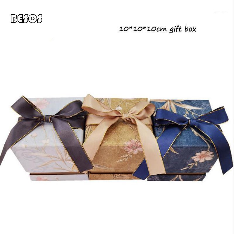 

2020 New Style Ins Wedding Party Christmas Family Friend Candy Flower Packing Small Cube Gift Box G0049L1